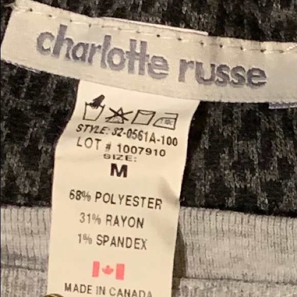 Charlotte Russe Medium Grey and Black Blazer - Picture 2 of 2